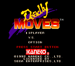 Deadly Moves screenshot 4 for Sega Genesis